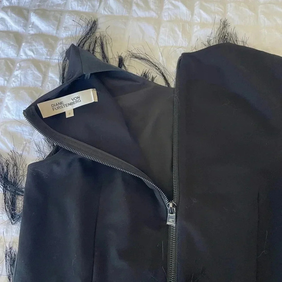 Diane Von Furstenburg Nadi metallic fringe midi dress - Picture 9 of 14